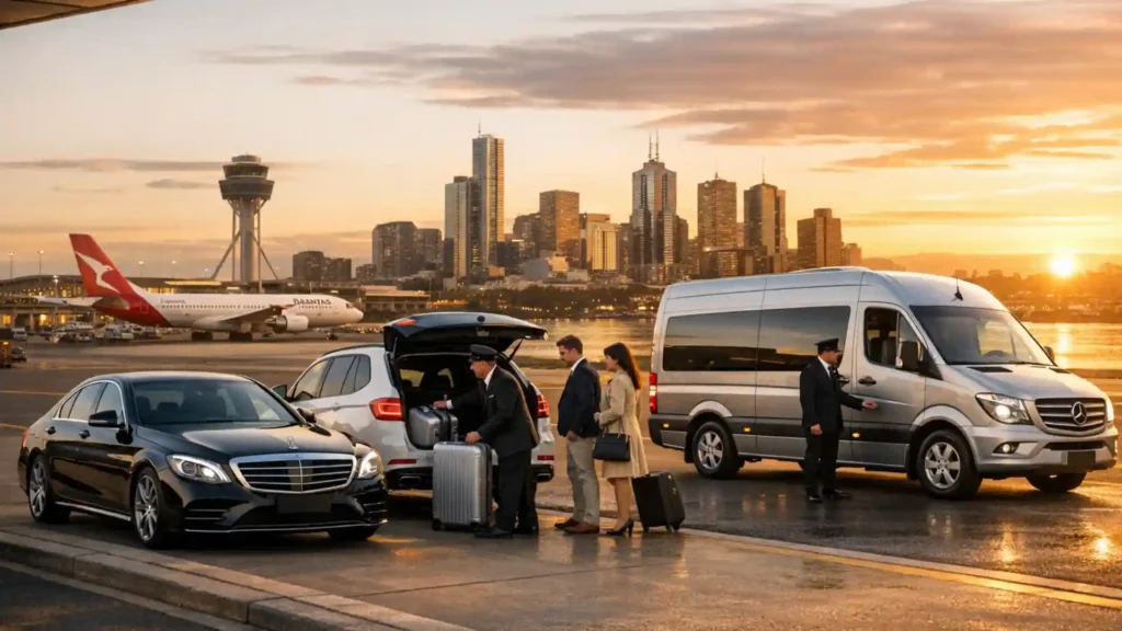 Melbourne Airport to CBD Transfer Melbourne airport taxi alternative luxury ride